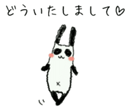 Company sticker of a rabbit panda sticker #6059027