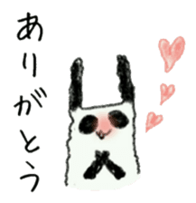 Company sticker of a rabbit panda sticker #6059038