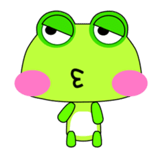 Small frog. Gua. Gua. Gua sticker #6059044