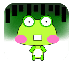 Small frog. Gua. Gua. Gua sticker #6059057