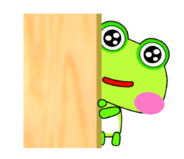 Small frog. Gua. Gua. Gua sticker #6059073