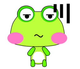 Small frog. Gua. Gua. Gua sticker #6059076