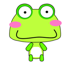 Small frog. Gua. Gua. Gua sticker #6059078