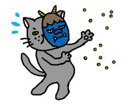 The Tamuras' cat (The four seasons) sticker #6059297
