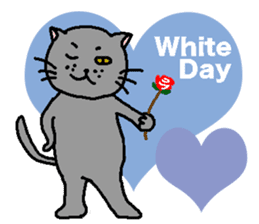 The Tamuras' cat (The four seasons) sticker #6059300