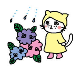 The Tamuras' cat (The four seasons) sticker #6059309