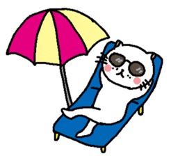 The Tamuras' cat (The four seasons) sticker #6059312