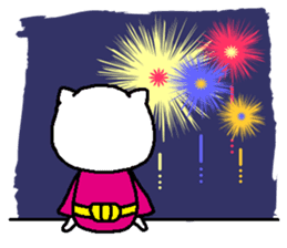 The Tamuras' cat (The four seasons) sticker #6059315