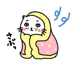 The Tamuras' cat (The four seasons) sticker #6059326