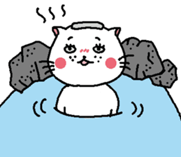 The Tamuras' cat (The four seasons) sticker #6059328