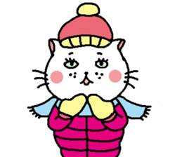 The Tamuras' cat (The four seasons) sticker #6059329