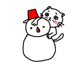 The Tamuras' cat (The four seasons) sticker #6059332