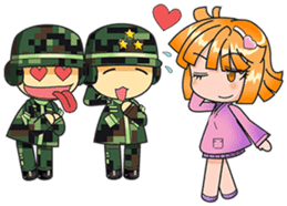 Crazy Army sticker #6060479