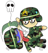 Crazy Army sticker #6060481