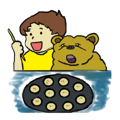 Four happy siblings. English version.