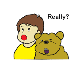 Four happy siblings. English version. sticker #6060579