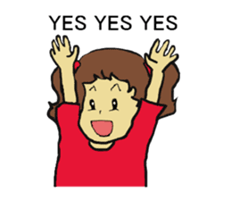 Four happy siblings. English version. sticker #6060586