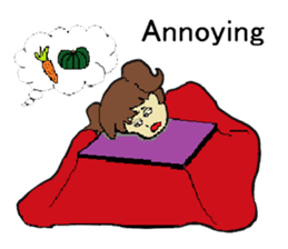 Four happy siblings. English version. sticker #6060588