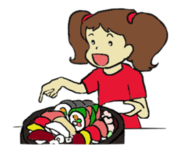 Four happy siblings. English version. sticker #6060592