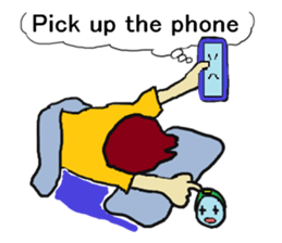 Four happy siblings. English version. sticker #6060597