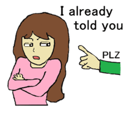 Four happy siblings. English version. sticker #6060600