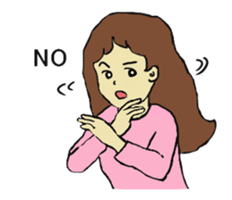 Four happy siblings. English version. sticker #6060601