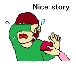 Four happy siblings. English version. sticker #6060602