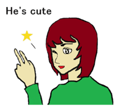 Four happy siblings. English version. sticker #6060604