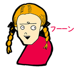 Comic kids kansaiben sticker #6060701