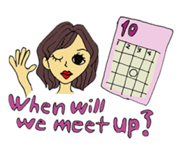 Late 20s Girl sticker #6060828