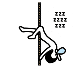 boring afroman with rope EN sticker #6060880