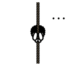boring afroman with rope EN sticker #6060889