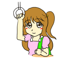 The girl who likes an idol size sticker #6061140