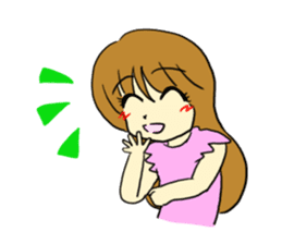 The girl who likes an idol size sticker #6061152