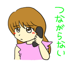 The girl who likes an idol size sticker #6061154