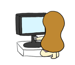 The girl who likes an idol size sticker #6061157