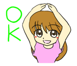 The girl who likes an idol size sticker #6061158