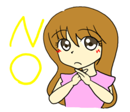 The girl who likes an idol size sticker #6061159