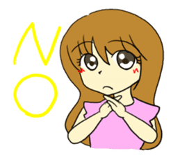 The girl who likes an idol size sticker #6061159