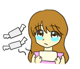 The girl who likes an idol size sticker #6061164