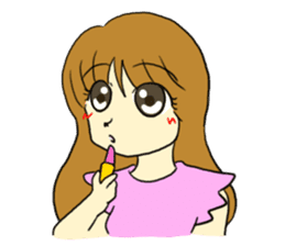 The girl who likes an idol size sticker #6061165