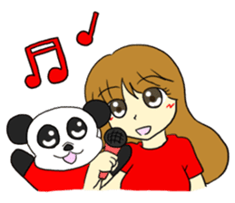 The girl who likes an idol size sticker #6061170