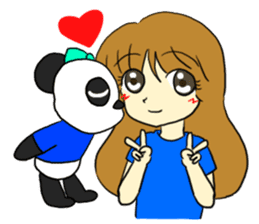 The girl who likes an idol size sticker #6061174