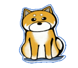 A Shiba dog RUPPETAN. sticker #6061256