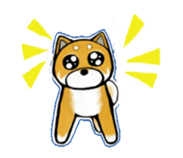 A Shiba dog RUPPETAN. sticker #6061268