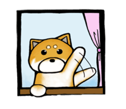 A Shiba dog RUPPETAN. sticker #6061284