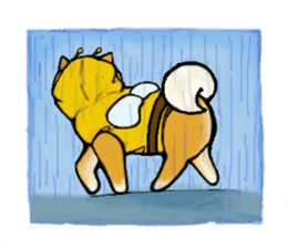 A Shiba dog RUPPETAN. sticker #6061289