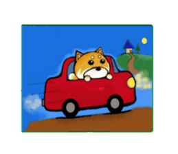 A Shiba dog RUPPETAN. sticker #6061292