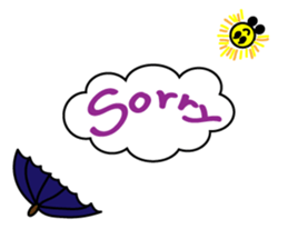 Cute white clouds sticker #6061379