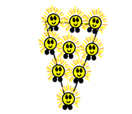 Cute white clouds sticker #6061385